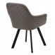Стул JET 360 град. поворот. B22 Серый, велюр / черный каркас, М-City Стул JET 360 град. поворот. B22 Серый, велюр / черный каркас, М-City