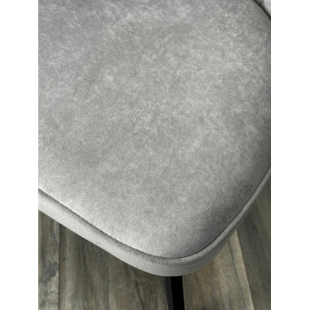 Стул SKAT 360 град. поворот. B22 Серый, велюр / черный каркас, М-City