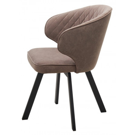 Стул SKAT 360 град. поворот. B5 Капучино, велюр / черный каркас, М-City