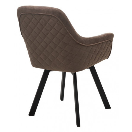 Стул JET 360 град. поворот. B5 Капучино, велюр / черный каркас, М-City