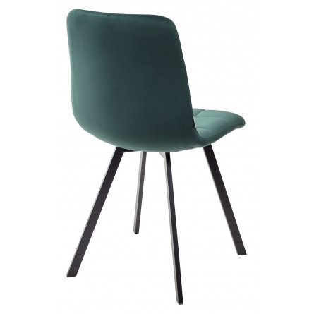 Стул CHILLI SQUARE BLUVEL-78 GREEN, велюр / черный каркас, М-City