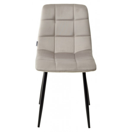 Стул CHILLI G062-37 серый шелк, велюр / черный каркас М-City