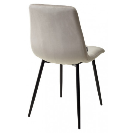 Стул CHILLI G062-37 серый шелк, велюр / черный каркас М-City