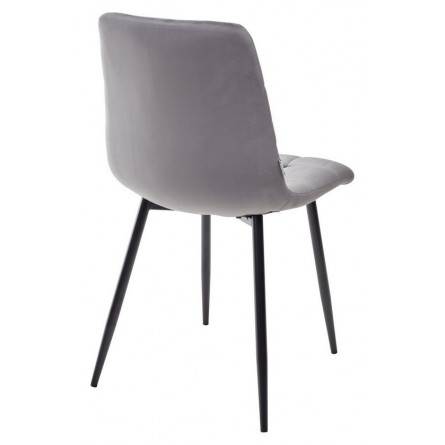 Стул CHILLI G062-40 серый, велюр / черный каркас М-City