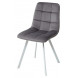 Стул CHILLI SQUARE G108-12 антрацит, велюр / белый каркас М-City