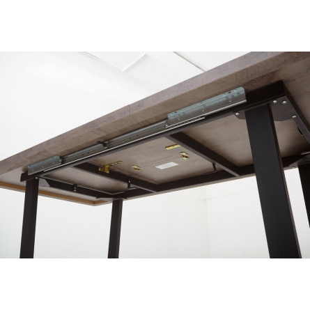 Стол ЛОФТ 160 Оникс/ Черный М-City