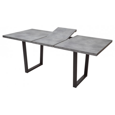 Стол ЛОФТ 160 Бетон Портленд/ Черный М-City