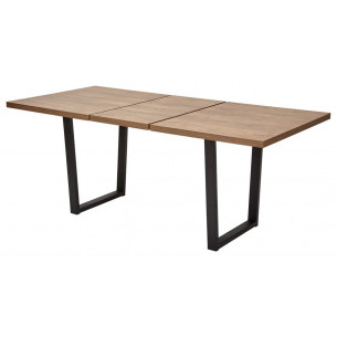 Стол ЛОФТ 160 Дуб Канзас/ Черный М-City