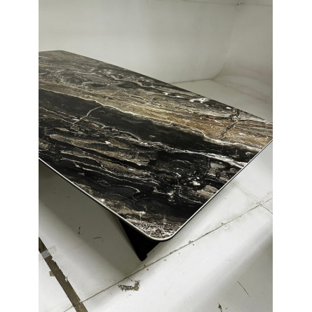 Стол МАРСЕЛЬ 220 RITCHER DOVE Amadeus, керамика / Черный М-City