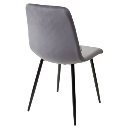 Стул DUKE BLUVEL-14 GREY, велюр / черный каркас М-City