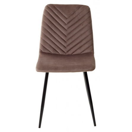 Стул DUKE BLUVEL-38 LATTE, велюр / черный каркас М-City