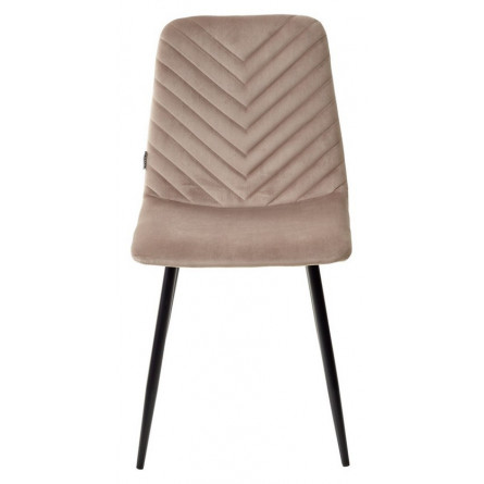 Стул DUKE BLUVEL-40 BEIGE, велюр / черный каркас М-City