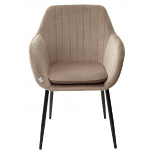 Стул ALABAMA BLUVEL-40 BEIGE, велюр / черный каркас М-City