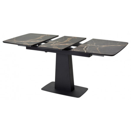 Стол Слим 120 МЕЙДЖИК, стекло / черный М-City