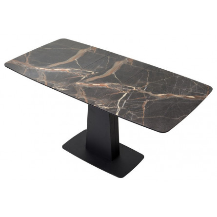 Стол Слим 120 МЕЙДЖИК, стекло / черный М-City