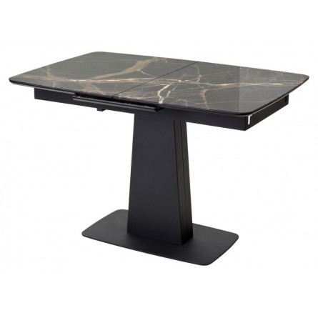 Стол Слим 120 МЕЙДЖИК, стекло / черный М-City