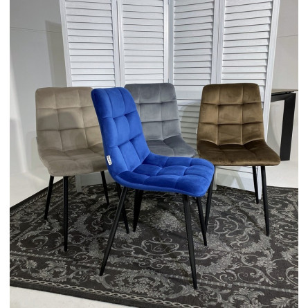 Стул CHILLI G062-13 кварцевый, велюр / черный каркас М-City