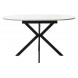 Стол ВЕГА D110 раскладной Белый, стекло/ черный каркас М-City Стол ВЕГА D110 раскладной Белый, стекло/ черный каркас М-City