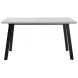 Стол ФИН 140 Белый, стекло/ Черный каркас М-City Стол ФИН 140 Белый, стекло/ Черный каркас М-City