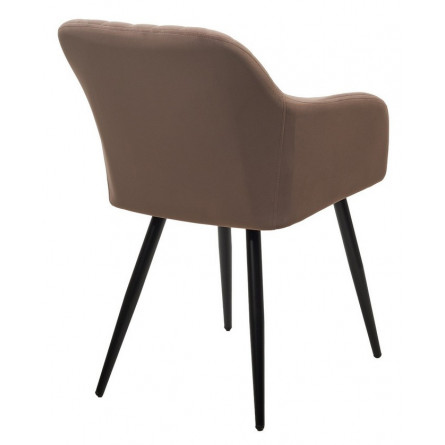 Стул BRANDY 505-5 Тауп, велюр "беспальчиковый" / черный каркас, М-City