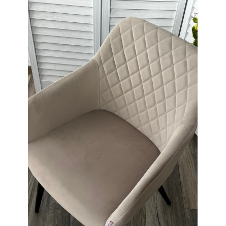 Стул BRANDY 505-7 Капучино, велюр "беспальчиковый" / черный каркас, М-City