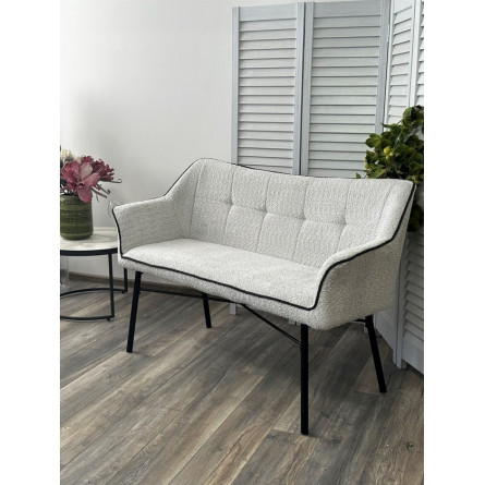 Скамья BERGAMO UF998-14 светло-серый, букле / UF998-16 темно-серый / Товарный знак DISAUR