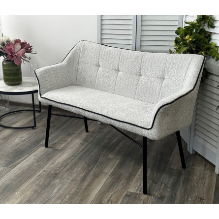 Скамья BERGAMO UF998-14 светло-серый, букле / UF998-16 темно-серый / Товарный знак DISAUR