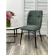 Стул COMO UF998-11 малахит, букле / черный каркас / Товарный знак DISAUR Стул COMO UF998-11 малахит, букле / черный каркас / Товарный знак DISAUR