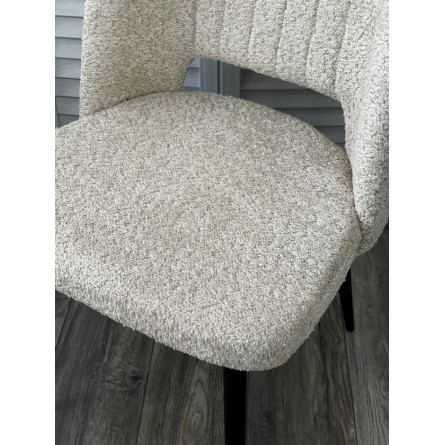 Стул LONDON UF998-04 бежевый, букле / черный каркас / Товарный знак DISAUR