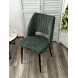 Стул LONDON UF998-11 малахит, букле / черный каркас / Товарный знак DISAUR