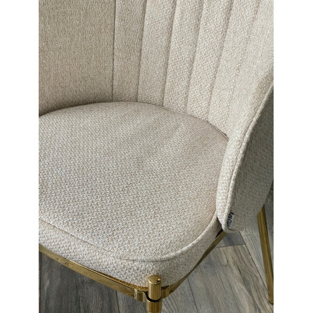 Стул DIANA TRF-11 светло-бежевый / золотой каркас М-City