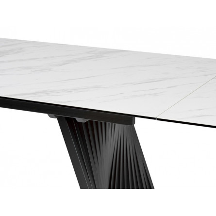 Стол IVAR 200 MARBLES KL-99 Белый мрамор, итальянская керамика М-City