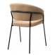Стул JUST, цвет Velutto 05 Бежевый, велюр / черный каркас М-City Стул JUST, цвет Velutto 05 Бежевый, велюр / черный каркас М-City