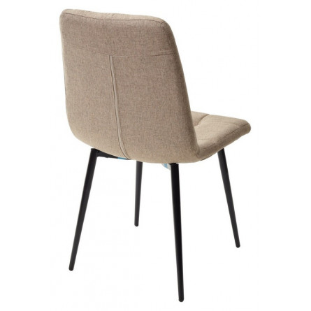 Стул ДИЛАН, цвет темно-бежевый 08, ткань / черный каркас М-City