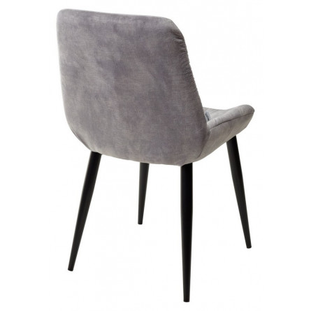 Стул VESTA PK6015-03 (VBP203) античный cеребристо-серый, велюр / черный каркас М-City