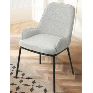 Стул BRIO UF995-02, букле / черный каркас / Товарный знак DISAUR