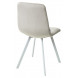 Стул CHILLI SQUARE G108-06 серебристо-серый, велюр/ белый каркас М-City Стул CHILLI SQUARE G108-06 серебристо-серый, велюр/ белый каркас М-City