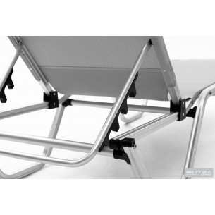 Шезлонг Dias алюминиевый, серый