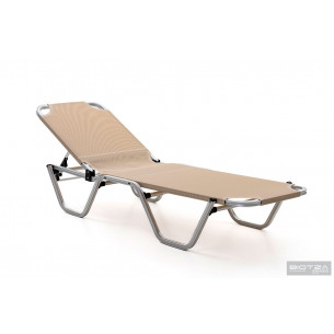 Шезлонг Dias алюминиевый, бежевый