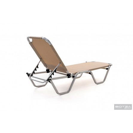 Шезлонг Dias алюминиевый, бежевый