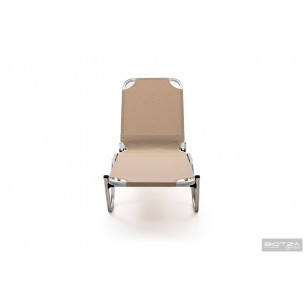 Шезлонг Dias алюминиевый, бежевый