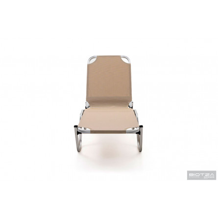 Шезлонг Dias алюминиевый, бежевый