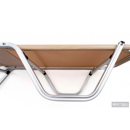 Шезлонг Dias алюминиевый, бежевый