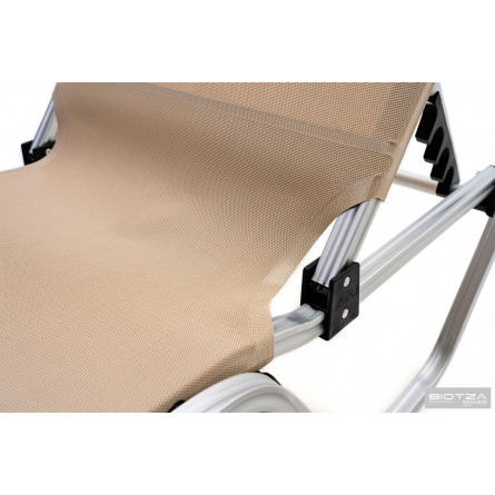 Шезлонг Dias алюминиевый, бежевый