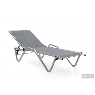 Шезлонг Hera алюминиевый, серый