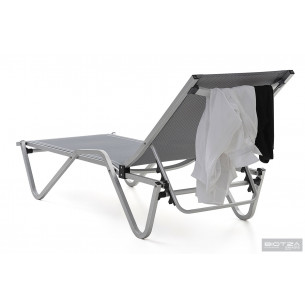 Шезлонг Hera алюминиевый, серый