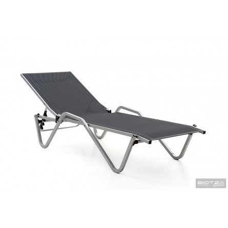 Шезлонг Hera алюминиевый, антрацит