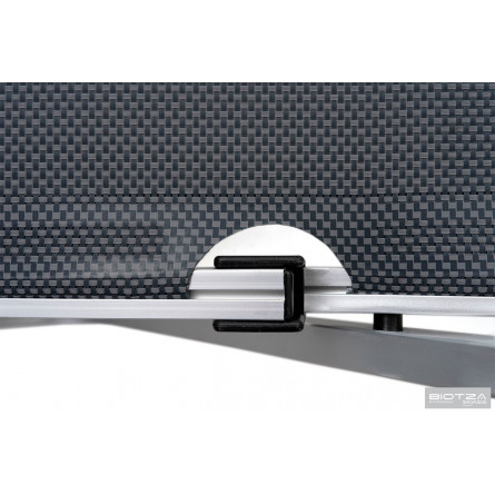 Шезлонг Hera алюминиевый, антрацит