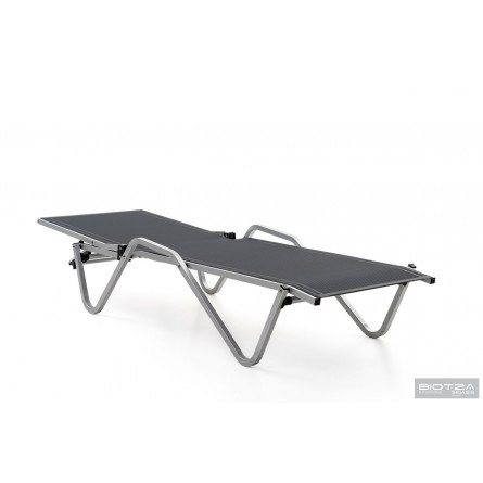 Шезлонг Hera алюминиевый, антрацит