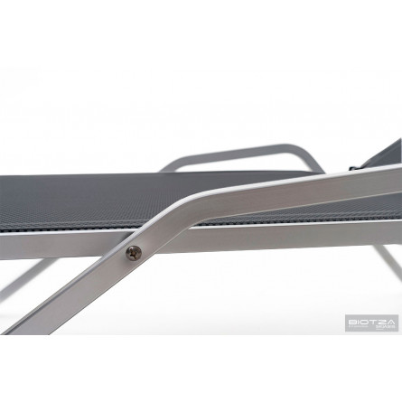 Шезлонг Hera алюминиевый, антрацит
